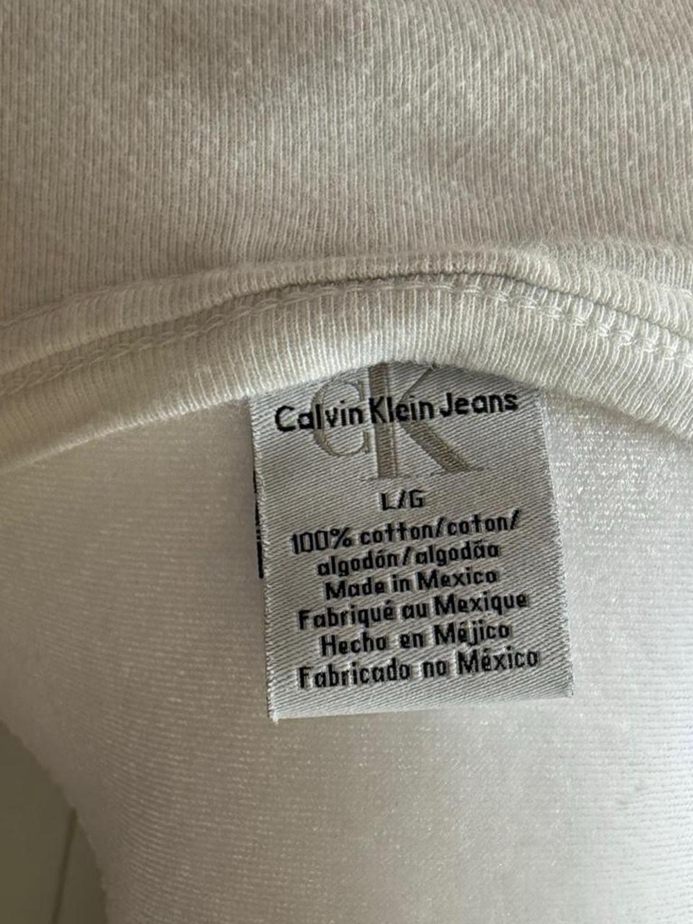Calvin Klein Jeans Women's White Graphic Tank Top - Picture 4 of 4